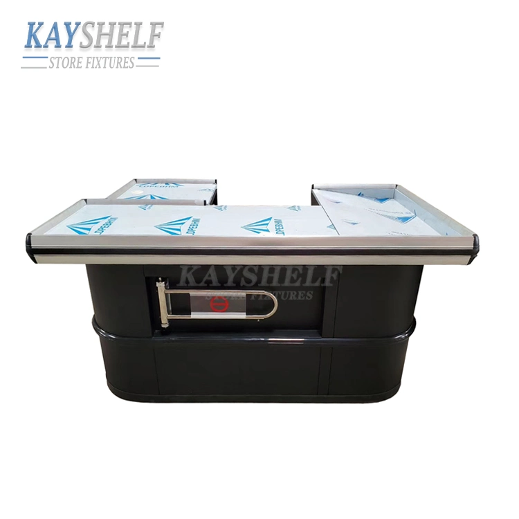 Retail Store Checkout Counter Supermarket Metal Cashier Money Register Table