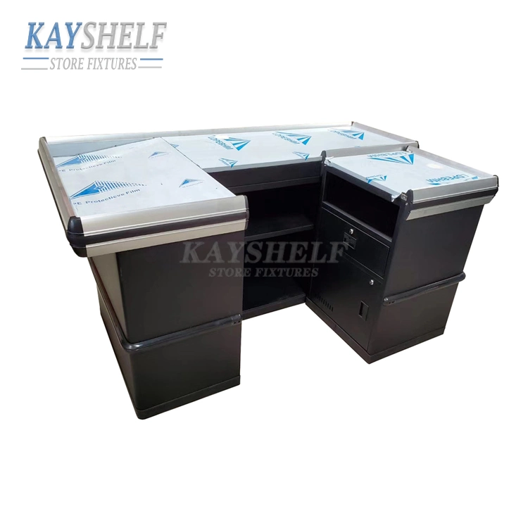 Retail Store Checkout Counter Supermarket Metal Cashier Money Register Table